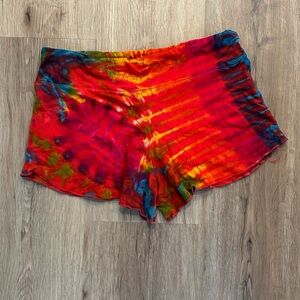 Vibrant Tie-Dye Women's Shorts